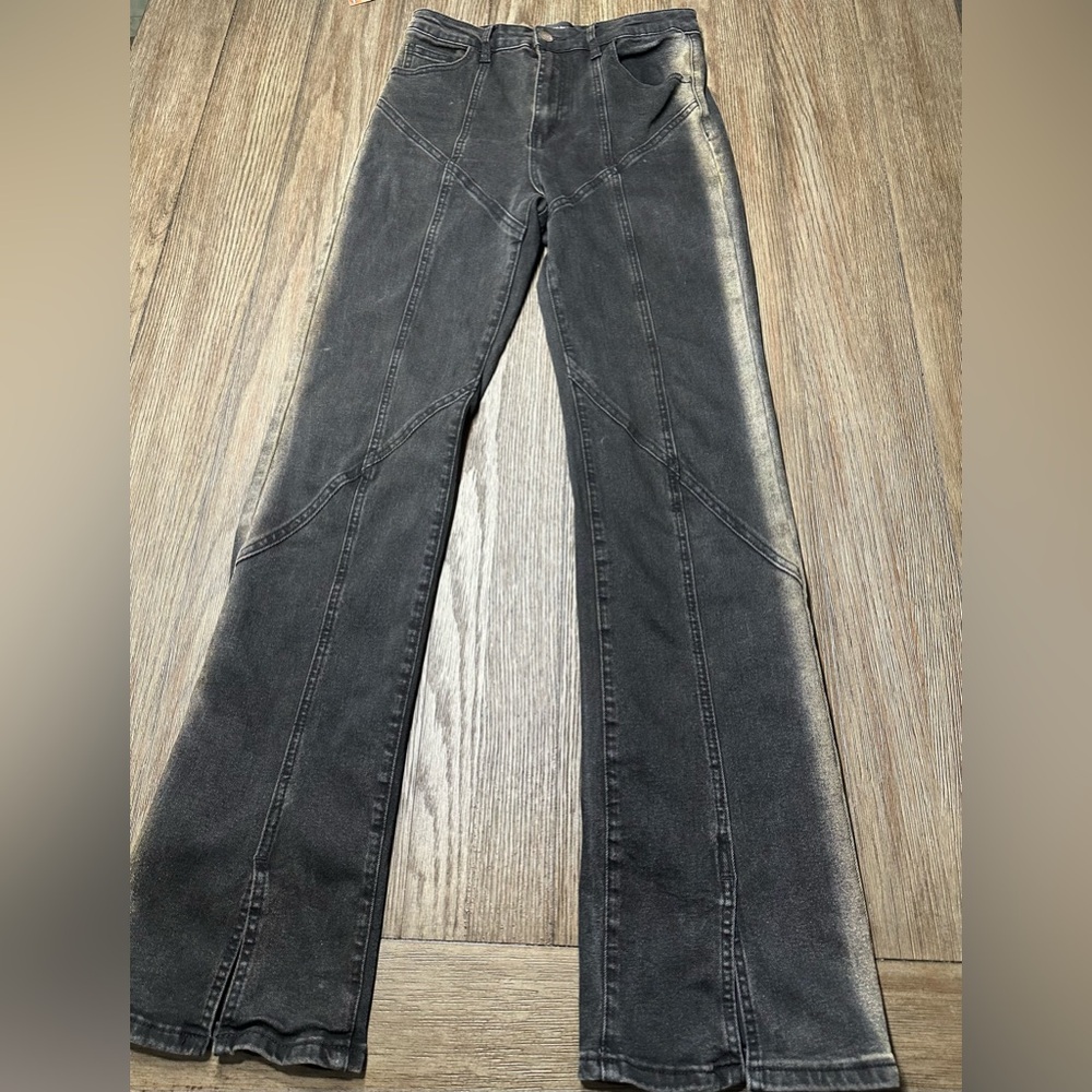 Fashion Nova Afterthought Tinted Straight Jeans - Size 7